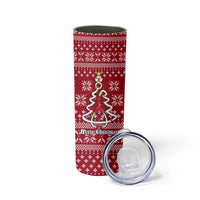 Nurse Merry Christmas Christmas Skinny Tumbler Xmas Holiday Patterns - Wonder Print Shop