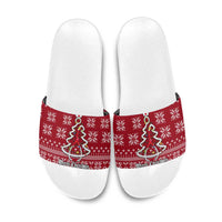 Nurse Merry Christmas Christmas Slide Sandals Xmas Holiday Patterns - Wonder Print Shop