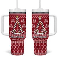 Nurse Merry Christmas Christmas Tumbler With Handle Xmas Holiday Patterns - Wonder Print Shop