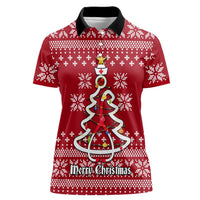 Nurse Merry Christmas Christmas Women Polo Shirt Xmas Holiday Patterns - Wonder Print Shop