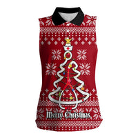 Nurse Merry Christmas Christmas Women Sleeveless Polo Shirt Xmas Holiday Patterns - Wonder Print Shop