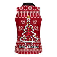 Nurse Merry Christmas Christmas Women Sleeveless Polo Shirt Xmas Holiday Patterns - Wonder Print Shop