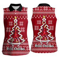 Nurse Merry Christmas Christmas Women Sleeveless Polo Shirt Xmas Holiday Patterns - Wonder Print Shop