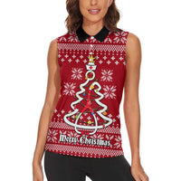 Nurse Merry Christmas Christmas Women Sleeveless Polo Shirt Xmas Holiday Patterns - Wonder Print Shop