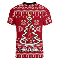 Nurse Merry Christmas Christmas Women V-Neck T-Shirt Xmas Holiday Patterns - Wonder Print Shop