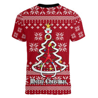 Nurse Merry Christmas Christmas Women V-Neck T-Shirt Xmas Holiday Patterns - Wonder Print Shop