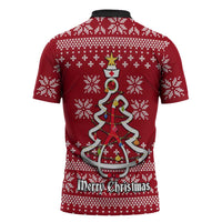 Nurse Merry Christmas Christmas Zipper Polo Shirt Xmas Holiday Patterns - Wonder Print Shop