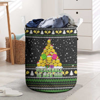 PickleBall Is Life Christmas Laundry Basket Xmas Holiday Patterns - Wonder Print Shop