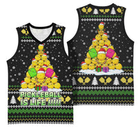 PickleBall Is Life Christmas Basketball Jersey Xmas Holiday Patterns - Wonder Print Shop