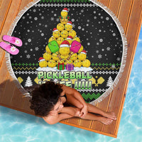 PickleBall Is Life Christmas Beach Blanket Xmas Holiday Patterns - Wonder Print Shop