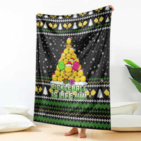 PickleBall Is Life Christmas Blanket Xmas Holiday Patterns - Wonder Print Shop
