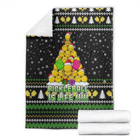PickleBall Is Life Christmas Blanket Xmas Holiday Patterns - Wonder Print Shop