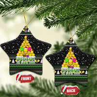 PickleBall Is Life Christmas Ceramic Ornament Xmas Holiday Patterns - Wonder Print Shop