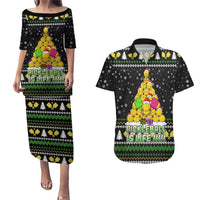 PickleBall Is Life Christmas Couples Matching Puletasi and Hawaiian Shirt Xmas Holiday Patterns - Wonder Print Shop