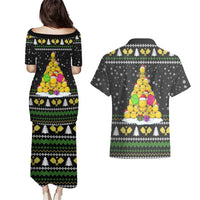 PickleBall Is Life Christmas Couples Matching Puletasi and Hawaiian Shirt Xmas Holiday Patterns - Wonder Print Shop