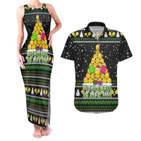 PickleBall Is Life Christmas Couples Matching Tank Maxi Dress and Hawaiian Shirt Xmas Holiday Patterns - Wonder Print Shop