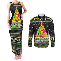 PickleBall Is Life Christmas Couples Matching Tank Maxi Dress and Long Sleeve Button Shirt Xmas Holiday Patterns - Wonder Print Shop