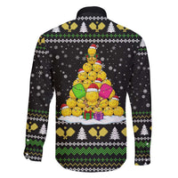 PickleBall Is Life Christmas Family Matching Long Sleeve Bodycon Dress and Hawaiian Shirt Xmas Holiday Patterns - Wonder Print Shop