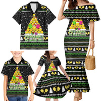PickleBall Is Life Christmas Family Matching Mermaid Dress and Hawaiian Shirt Xmas Holiday Patterns - Wonder Print Shop