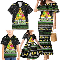 PickleBall Is Life Christmas Family Matching Mermaid Dress and Hawaiian Shirt Xmas Holiday Patterns - Wonder Print Shop