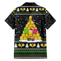 PickleBall Is Life Christmas Family Matching Off The Shoulder Long Sleeve Dress and Hawaiian Shirt Xmas Holiday Patterns - Wonder Print Shop