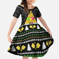 PickleBall Is Life Christmas Family Matching Off Shoulder Short Dress and Hawaiian Shirt Xmas Holiday Patterns - Wonder Print Shop