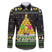 PickleBall Is Life Christmas Family Matching Short Sleeve Bodycon Dress and Hawaiian Shirt Xmas Holiday Patterns - Wonder Print Shop