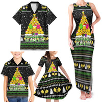 PickleBall Is Life Christmas Family Matching Tank Maxi Dress and Hawaiian Shirt Xmas Holiday Patterns - Wonder Print Shop