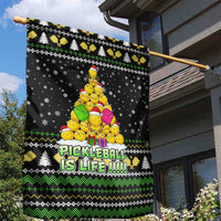 PickleBall Is Life Christmas Garden Flag Xmas Holiday Patterns - Wonder Print Shop