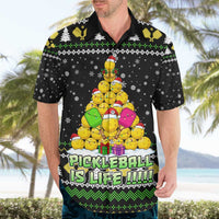 PickleBall Is Life Christmas Hawaiian Shirt Xmas Holiday Patterns - Wonder Print Shop
