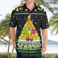 PickleBall Is Life Christmas Hawaiian Shirt Xmas Holiday Patterns - Wonder Print Shop
