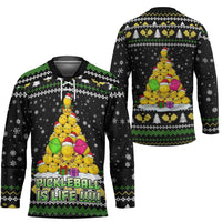PickleBall Is Life Christmas Hockey Jersey Xmas Holiday Patterns - Wonder Print Shop