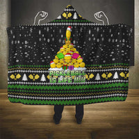 PickleBall Is Life Christmas Hooded Blanket Xmas Holiday Patterns - Wonder Print Shop