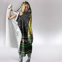 PickleBall Is Life Christmas Hooded Blanket Xmas Holiday Patterns - Wonder Print Shop