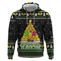 PickleBall Is Life Christmas Hoodie Xmas Holiday Patterns - Wonder Print Shop