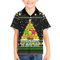 PickleBall Is Life Christmas Kid Hawaiian Shirt Xmas Holiday Patterns - Wonder Print Shop