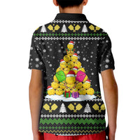 PickleBall Is Life Christmas Kid Polo Shirt Xmas Holiday Patterns - Wonder Print Shop