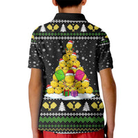 PickleBall Is Life Christmas Kid Polo Shirt Xmas Holiday Patterns - Wonder Print Shop