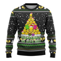PickleBall Is Life Christmas Ugly Christmas Sweater Xmas Holiday Patterns - Wonder Print Shop