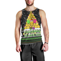 PickleBall Is Life Christmas Men Tank Top Xmas Holiday Patterns - Wonder Print Shop