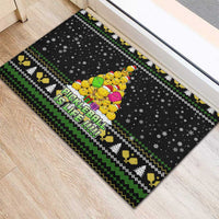 PickleBall Is Life Christmas Rubber Doormat Xmas Holiday Patterns - Wonder Print Shop