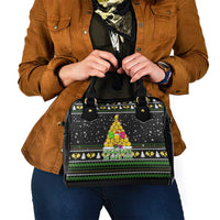 PickleBall Is Life Christmas Shoulder Handbag Xmas Holiday Patterns - Wonder Print Shop
