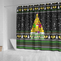 PickleBall Is Life Christmas Shower Curtain Xmas Holiday Patterns - Wonder Print Shop