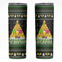 PickleBall Is Life Christmas Skinny Tumbler Xmas Holiday Patterns - Wonder Print Shop