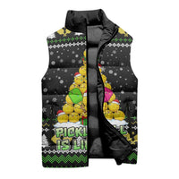 PickleBall Is Life Christmas Sleeveless Puffer Jacket Xmas Holiday Patterns - Wonder Print Shop