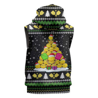 PickleBall Is Life Christmas Sleeveless Zip Hoodie Xmas Holiday Patterns - Wonder Print Shop