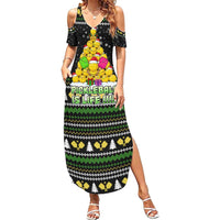 PickleBall Is Life Christmas Summer Maxi Dress Xmas Holiday Patterns - Wonder Print Shop
