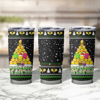 PickleBall Is Life Christmas Tumbler Cup Xmas Holiday Patterns - Wonder Print Shop