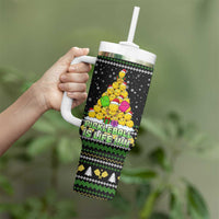 PickleBall Is Life Christmas Tumbler With Handle Xmas Holiday Patterns - Wonder Print Shop