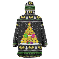 PickleBall Is Life Christmas Wearable Blanket Hoodie Xmas Holiday Patterns - Wonder Print Shop